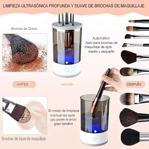 "Limpiador de Brochas y Esponjas con Esterilización UV + regalo gratis"