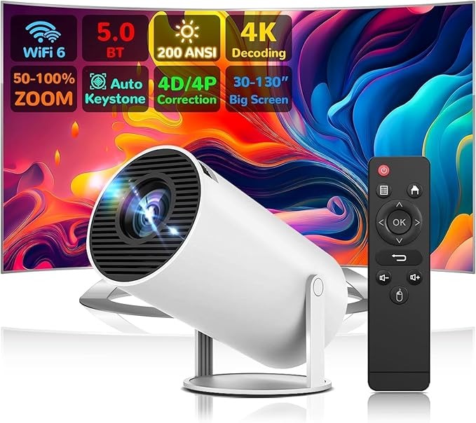 Proyector Portátil Ultra HD, compatible con 4K