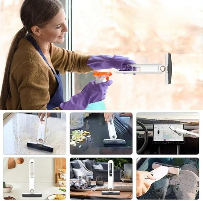 Mini Fregona Portátil Absorbente Multifuncional para Fregadero de Cocina, Baño y Sofá+ 3 Recambios de Esponja