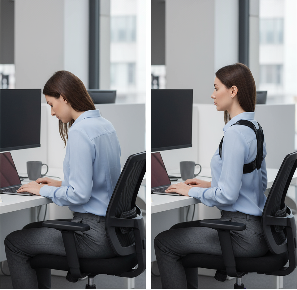 Corrector de Postura Ortopédico Ajustable (talla única)