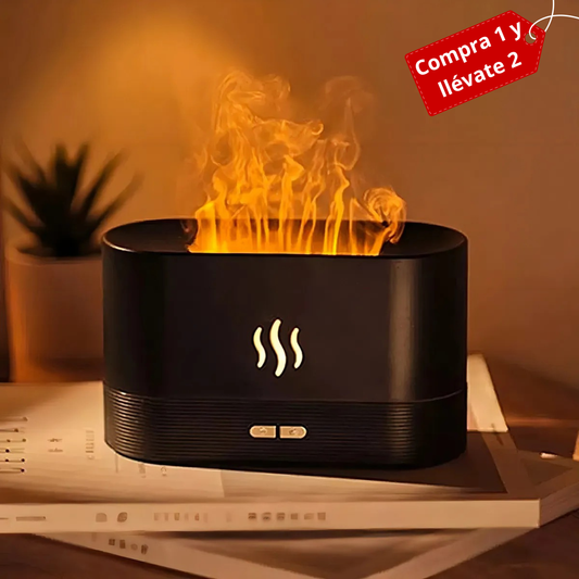 Difusor de Aceites Esenciales LED Humidificador Compre 1 y Lllévese 2