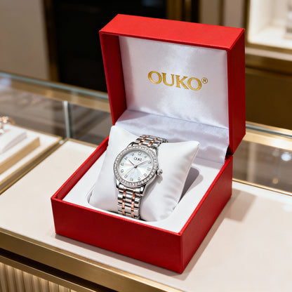 Reloj de Mujer Diamond Plateado/Dorado "Ouko"