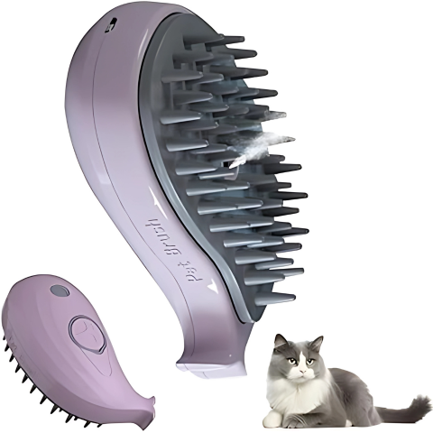 Cepillo Vapor para Mascota (Rosa o Azul)