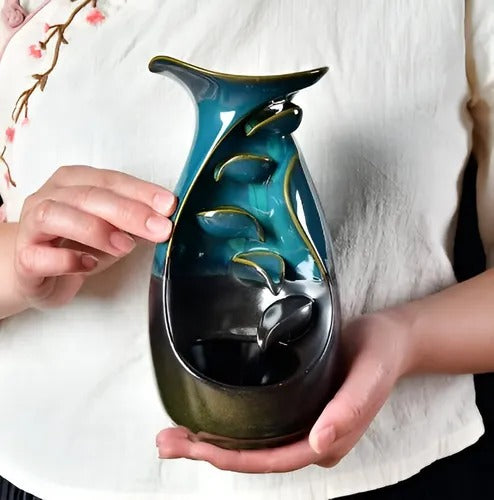 Quemador de Incienso de Reflujo con aromas y alfombrilla