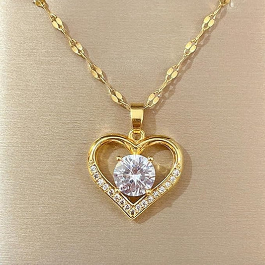Collar Corazón de Cristal