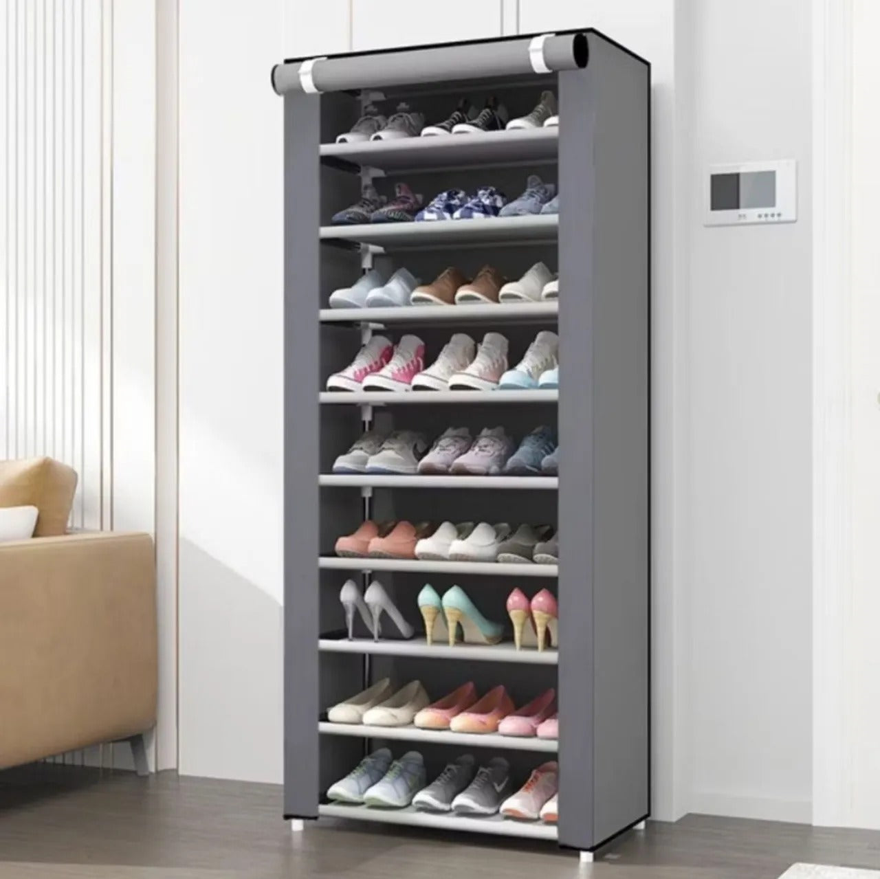 Zapatero de 9 Niveles para Hasta 27 Pares