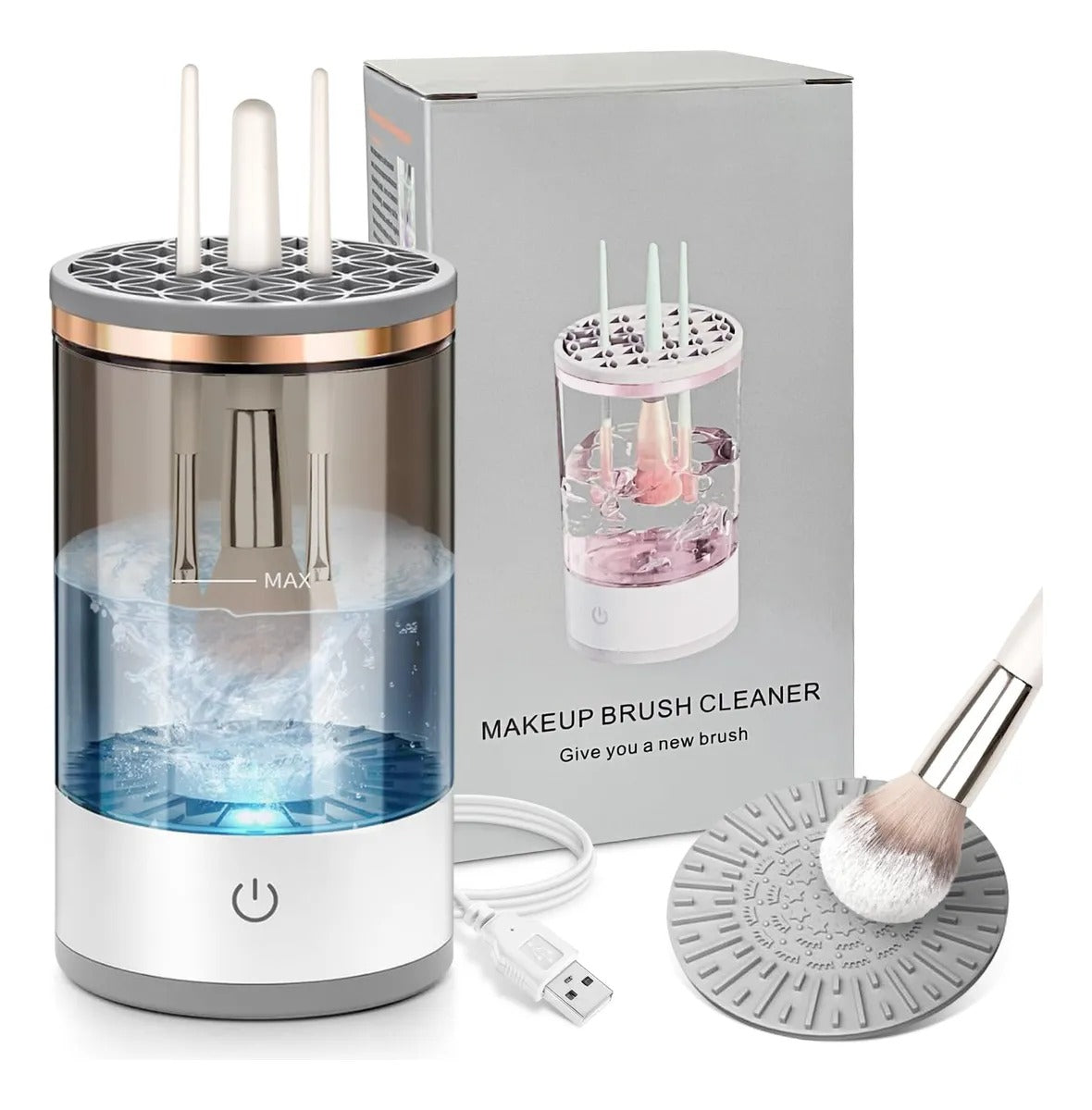 "Limpiador de Brochas y Esponjas con Esterilización UV + regalo gratis"