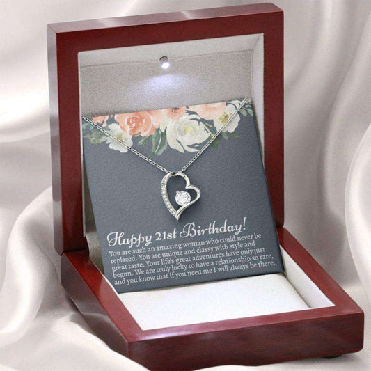 Collar colgante corazón circonita cristal