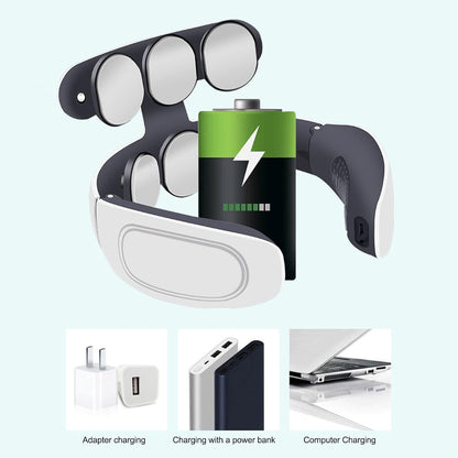 Masajeador térmico de columna cervical con 6 cabezales de masaje