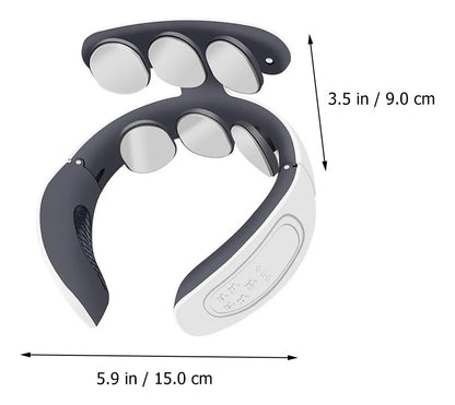 Masajeador térmico de columna cervical con 6 cabezales de masaje